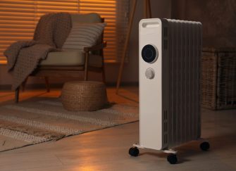 Modern,Portable,Electric,Heater,Indoors,,Space,For,Text